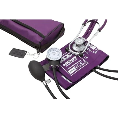 Imagen de ADC Combo II SR Kit de esfigmomanómetro aneroide/Estetoscopio profesional bolsillo para adultos formado por Prosphyg 768 y estetoscopio Sprague 641
