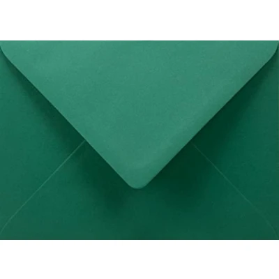Imagen de Netuno 25x sobres de color verdes oscuros DIN B6 125x175mm 90g Burano English Green solapa engomada puntiaguda sin ventana para invitaciones boda cumpleaños tarjetas felicitación Navidad bricolaje