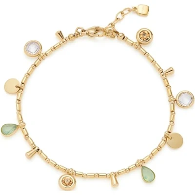Imagen de Leonardo Jewels Ella 023544 Pulsera de Acero inoxidable con cuentas cilíndricas doradas colgantes 18 a 20 cm longitud, para mujer, Eine Grösse, inoxidable, No es una piedra