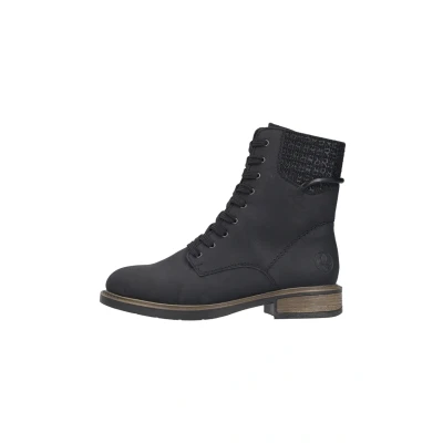 Imagen de Rieker 71460, Botas con Cordones Mujer, Negro, 37 EU