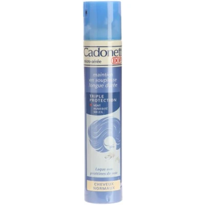 Imagen de Cadonett Dop Laque Maintien En Souplesse Longue Durée Triple Protection Pour Cheveux Normaux 300 ml