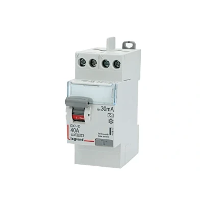Imagen de LEGRAND 411617 interruptor diferencial bipolar, 40a, 30 mA, 230V