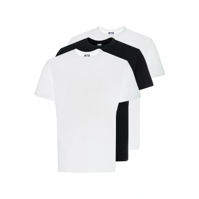 Imagen de Urban Classics Basic TEE PLUS SIZE 3 PACK Camiseta básica, Hombre, Talla: 3XL, White/white/black