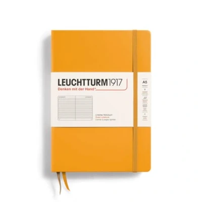 Imagen de LEUCHTTURM1917 363388 Libreta de notas Medium (A5) tapas duras, 251 páginas numeradas, Rising Sun, líneas