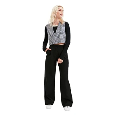 Imagen de Trendyol The Mutor Reason Pantalones, Black, 36 para Mujer