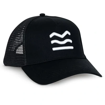 Imagen de HUIIKE Gorras de Hombre y Mujer, Negra Gorra Trucker con Rejilla Verano Transpirable Talla Unica Ajustable Beisbol