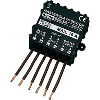 Imagen de KEMO M103N Interruptor y regulador de intensidad, color negro