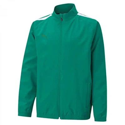 Imagen de PUMA Teamliga Sideline Jkt Jr Sudadera, Unisex niños, Pepper Green White, 176