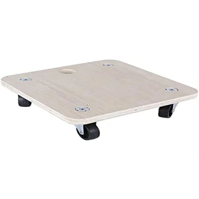 Imagen de Bricotech Base de Madera con Ruedas (30 x 30 8 cm), Multicolor, Talla unica