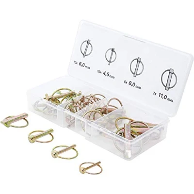Imagen de BGS Diy 88195 Surtido de piezas pasadores con clip seguridad Ø 4,5 11 mm 32