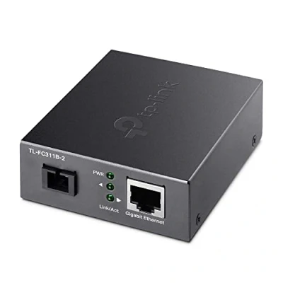 Imagen de TP Link Gigabit WDM Media Converter, Auto negotiation, Extends Fiber Distance up to 2 km, Plug and Play (TL FC311B 2)