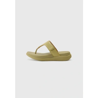 Imagen de Fitflop F Mode Go Adjustable Flatform Toe Post Sandals, Sandalia Mujer, Olive, 41 EU