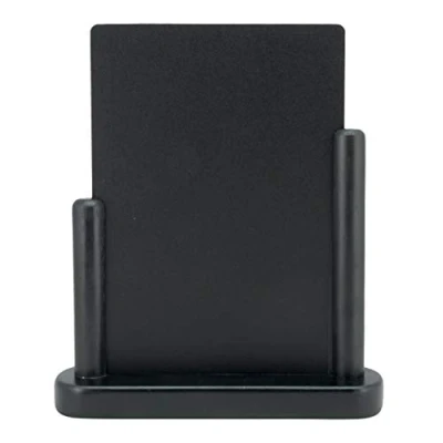 Imagen de Securit Caballete de sobremesa para exponer menús (lacado, tamaño M, 15 x 21 cm), color negro