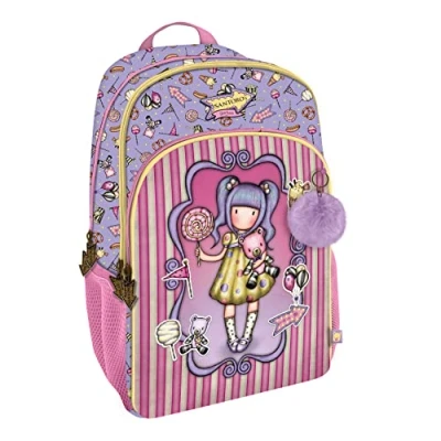 Imagen de Santoro 1110GJ06 Mochila 3 Cremalleras Gorjuss Fairground First Prize 29X45X17Cm, Multicolor, Talla única (1110GJ06)