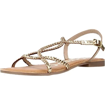 Imagen de GIOSEPPO Sandalias Doradas de Tiras Finas para Mujer Ossian