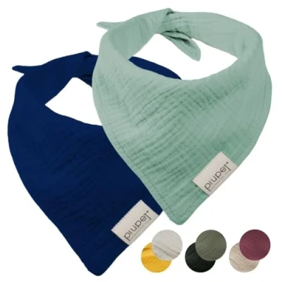 Imagen de PiuPet® Bandana Perro (L) I 76x53x53cm Set de 2 Bandanas para Perros con Estilo Grandes y pequeños Ropa Accesorios