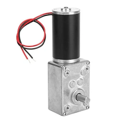 Imagen de Fafeicy 12V 130RPM el motor del engranaje helicoidal, la alta torsión Spee d reduce eje reversible de caja cambios eléctrica 8mm (12V 130RPM)
