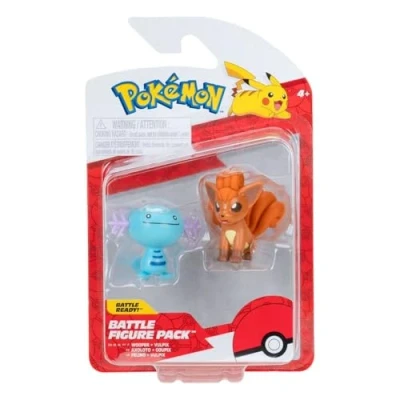 Imagen de Pokémon PKW3575 Figuras de Batalla Felino &amp; Vulpix, Oficiales detalladas, 5 cm Cada uno