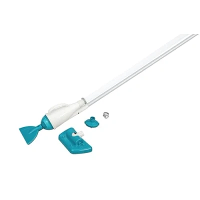 Imagen de BESTWAY Limpiafondos para Piscinas AquaPristine con Pértiga 190 cm, 1 Cabezal de Aspiración Azul
