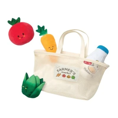 Imagen de Melissa &amp; Doug Juguete Multisensorial de Cesta del Mercado para Bebés, Bebé y Primera Infancia, Sensorial Bebés Niños Pequeños, 6 Meses+, Regalo