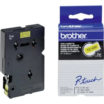 Imagen de Brother TC691 Cinta laminada (ancho: 9 mm, longitud: 7,7 m)