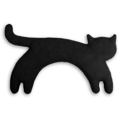 Imagen de SACO TÉRMICO Leschi de semillas para microondas/para la tensión cervical/Animal: Gata Minina, pie, negro