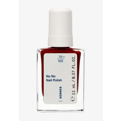 Imagen de KORRES No Nail Polish 57 Wine Red: esmalte de uñas vegano 10 Free con efecto gel, alto poder cubriente y brillo brillante, resistente a las grietas, 11 ml