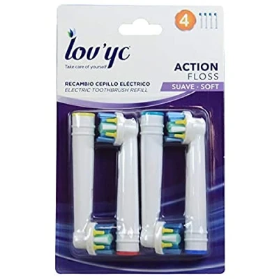 Imagen de LOV YC Recambio Cepillo ELÉCTRICO 4 U. Action Floss, Suave