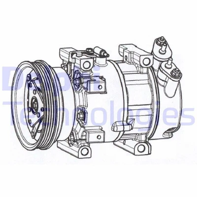 Imagen de DELPHI CS20533 Compresor de Aire Acondicionado 7V16 PAG 46 DACIA: Logan I Berlina, Sandero