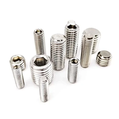 Imagen de 10pcs M4 M5 M6 M8 304 Stainless Steel Allen Head Hex Hexagon Socket Flat Point End Grub Bolt Set Screw (Color : 25mm, Size 10pcs)