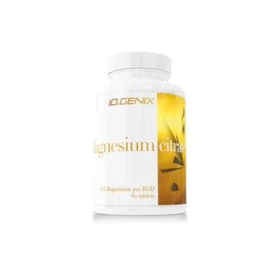 Imagen de iO.GENIX Magnesium Citrate Citrato de Magnesio Ácido Cítrico y 60 Comprimidos Sabor Neutro