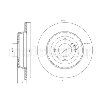 Imagen de Disco de freno METELLI 23 1376C