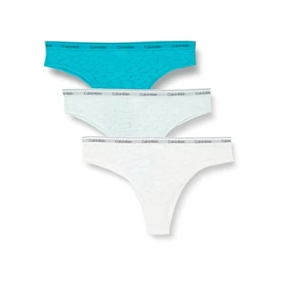 Imagen de Calvin Klein Underwear Brazilian Lowrise 3 PACK Tanga, Mujer, Talla: XXL, Azalea/lychee/white