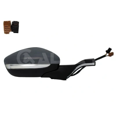 Imagen de Espejo retrovisor Alkar 6130296 derecha cromo imprimado eléctrico calefactable, con sensor de temperatura, convexo PEUGEOT: 208 I Hatchback