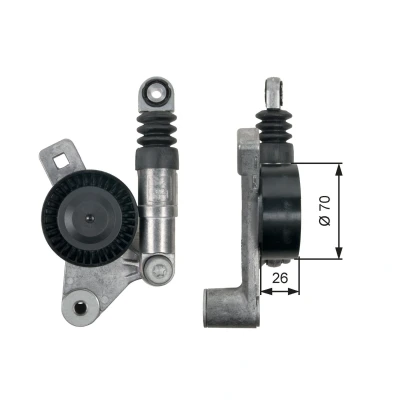 Imagen de GATES T39132 Polea Tensora FleetRunner Micro V Stretch Fit