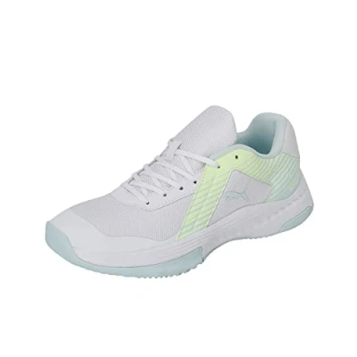Imagen de PUMA Varion, Zapato de Tribunal Interior Unisex Adulto, Multicolor White Nitro Blue Fizzy Light, 46 EU