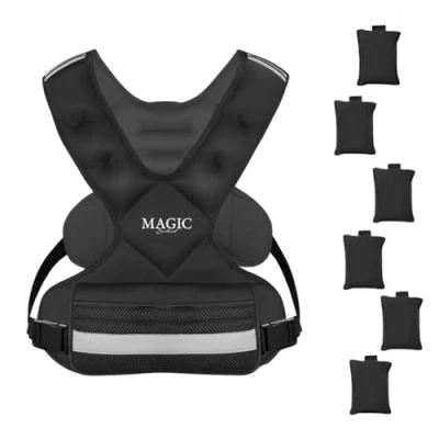 Imagen de Chaleco Peso de Arena. Ajustable 5kg. Entrenamiento con Lastres Incluidos. Lastrado Compacto para Correr. Fuerza, Gym en Casa, Crossfit, Running.