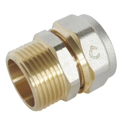 Imagen de SOMATHERM FOR YOU / 3716 20 Compresión recta ajustada por múltiples capas de tubería Ø20 Masculino 20/27 (3/4 &#039;&#039;)