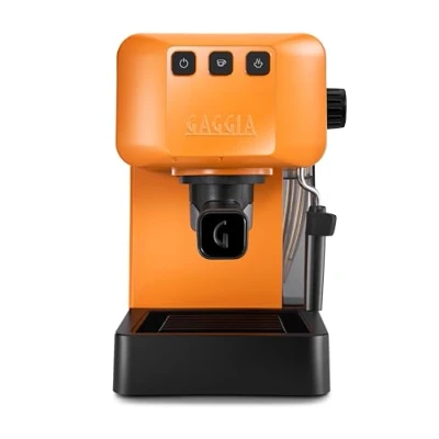 Imagen de Gaggia EG2109 Orange, Cafetera Espresso Manual para Café Molido o Monodosis, sistema POD Espressos Cremosos con Preinfusión Automática, Nuevo Modelo 2023, 100% Made in Italy
