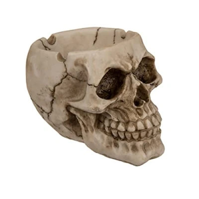 Imagen de Out of the blue 78/5723 Cenicero (polirresina, aprox. 12 cm), diseño de calavera