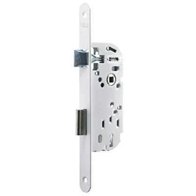 Imagen de Yale Y15R A40/B/SF Cerradura empotradora (135 mm, pestillo Durmiente, Eje 40 Reversible, Blanco, 1 Llave, Llave incluida)