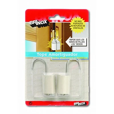 Imagen de Brinox B78300B Amortiguador para puertas y ventanas, 7 x 4,4 4,2 cm, color blanco