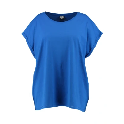 Imagen de Urban Classics Curvy Ladies Extended Shoulder TEE Camiseta básica, Mujer, Talla: 4XL, Bright blue