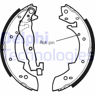 Imagen de Kit de zapatas DELPHI LS1233