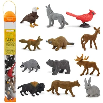 Imagen de Safari Ltd. 12 Figuras en Miniatura de la Naturaleza Bosque No Tóxico y Libres BPA Adecuadas para Edades 3