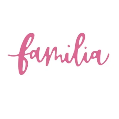 Imagen de Craftelier Troquel en Español con Mensaje de &quot;Familia&quot; Palabra Clásica Ideal para Proyectos Tarjetería, Scrapbooking y otras Manualidades Tamaño Aprox. 7 x 2,90 cm Color Turquesa