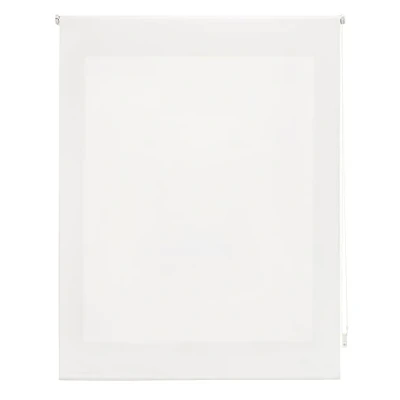 Imagen de DECORBLIND Estor Enrollable translúcido Liso, Medida Estor: 120x250 Ancho x Largo/Medida Tela Liso: 117x245 translucido Color Blanco Roto fácil instalación a Pared o Techo