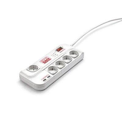 Imagen de Salicru SPS Safe Master Protectores eléctricos activos Regleta (918 J, 5 salidas AC, Tipo F, 250 V, 50 Hz, 10 A), Blanco