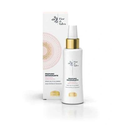 Imagen de Helan, Fior di Talco, Perfume Desodorante Mujer Spray, sin Aluminio y Alcohol Delicado, con Acción Dermopurificante, Previene Ardores e Irritaciones 100 ml