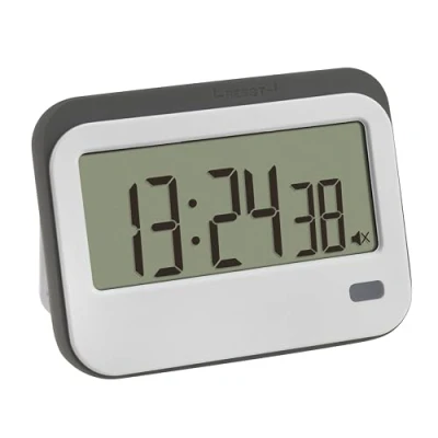 Imagen de TFA Dostmann Temporizador Digital con cronómetro y Despertador, 38.2052.02, hasta 23 h/59 min/59 s, Ojal para cordón, de tareas, Despertador Corta duración, luz LED